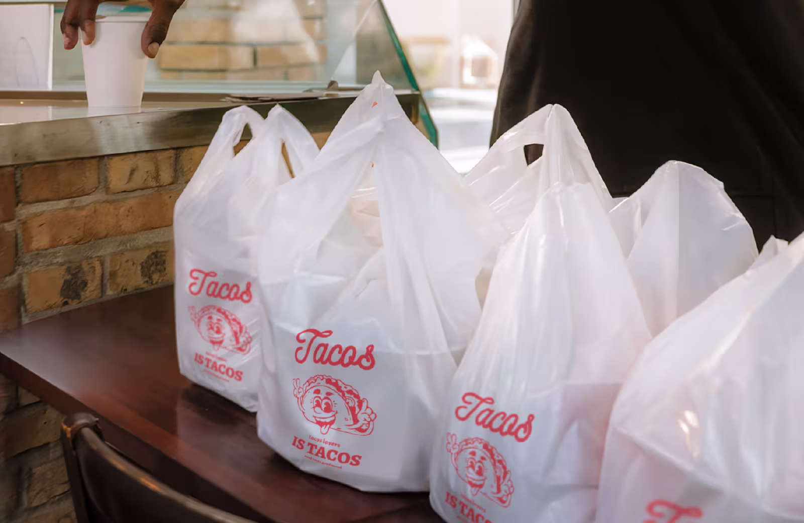 Versatile Plastic Takeout Bags